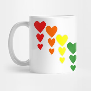 Rainbow heart Mug